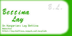 bettina lay business card